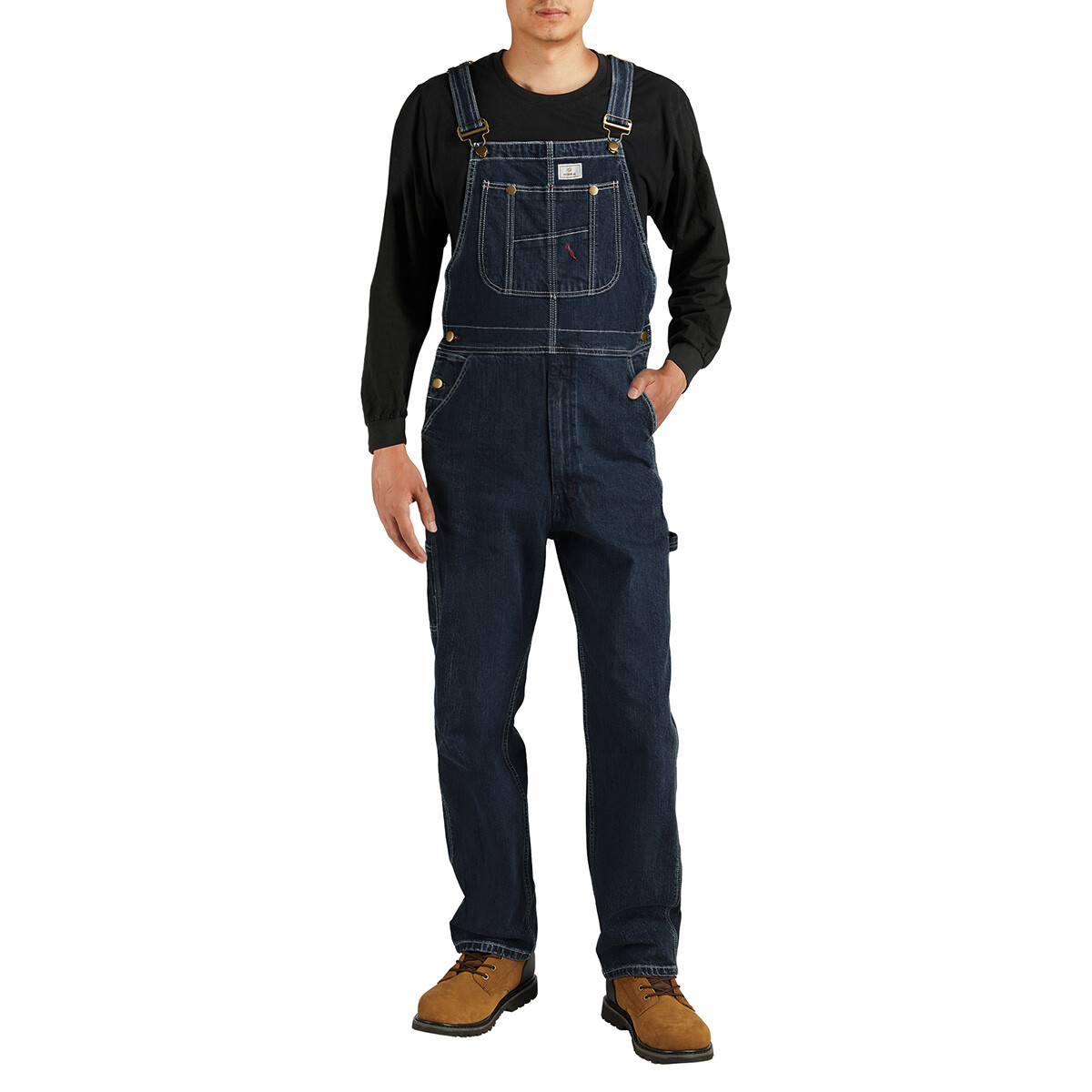 HISEA Men Bib and Brace Dungaree Overalls Heavy Duty Workwear Coveralls Jumpsuit