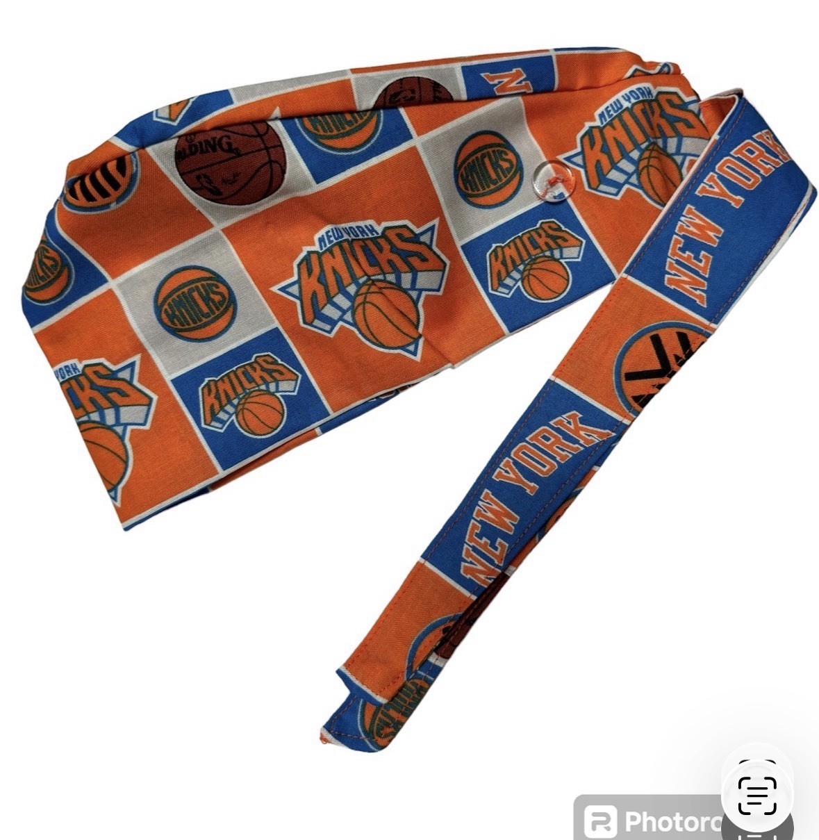 Knicks Logo Scrub Cap, Doo Rag Dr Nurse Veterinarian Cotton Hand Made NWT Gift