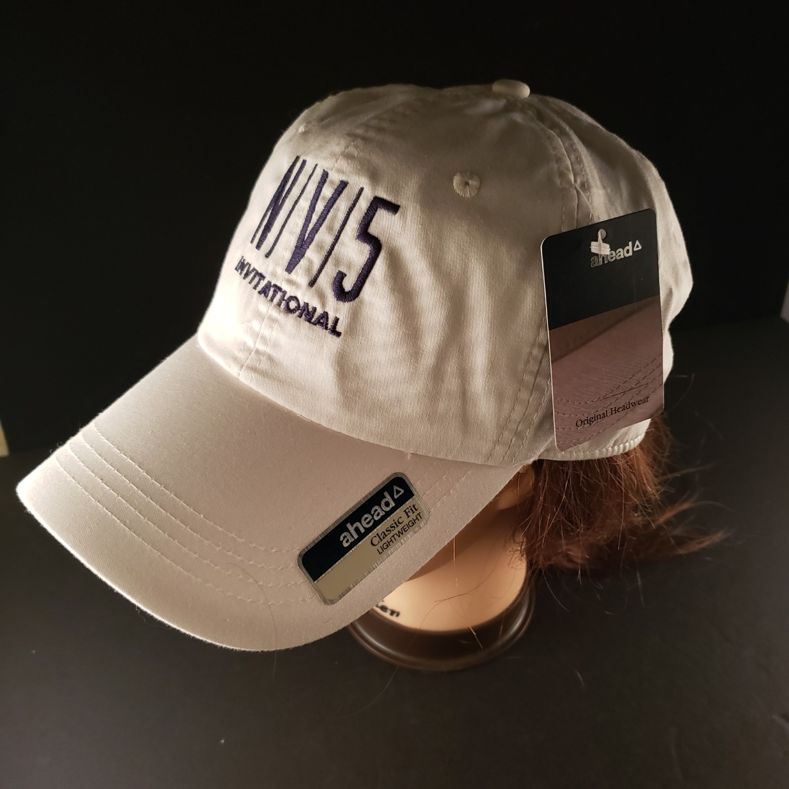 NV5 Golf Invitational AHEAD White Cap Hat NWT