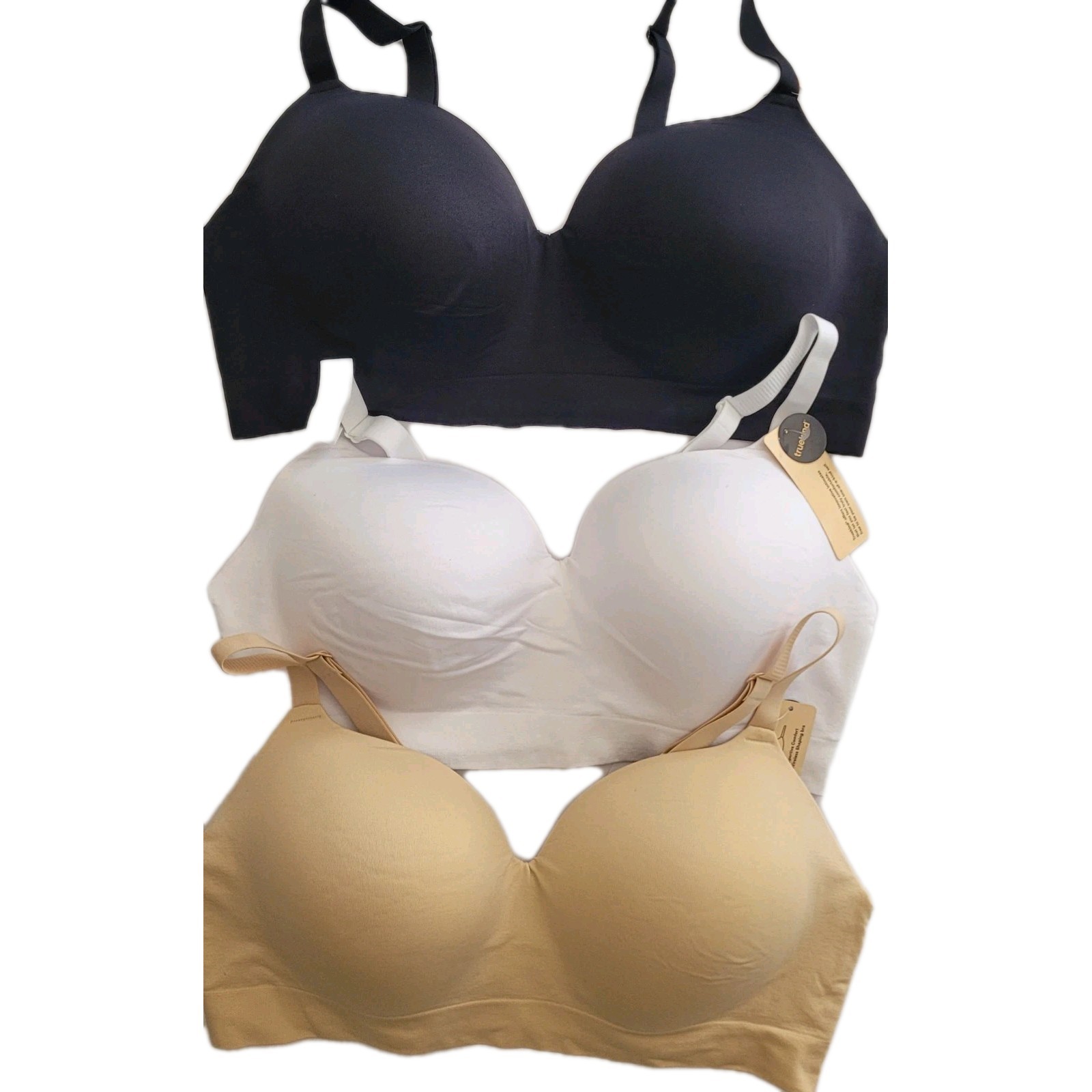 NWT Truekind® Supportive Comfort Wireless Shaping Bra, S-4XL (9), Wireless Bra