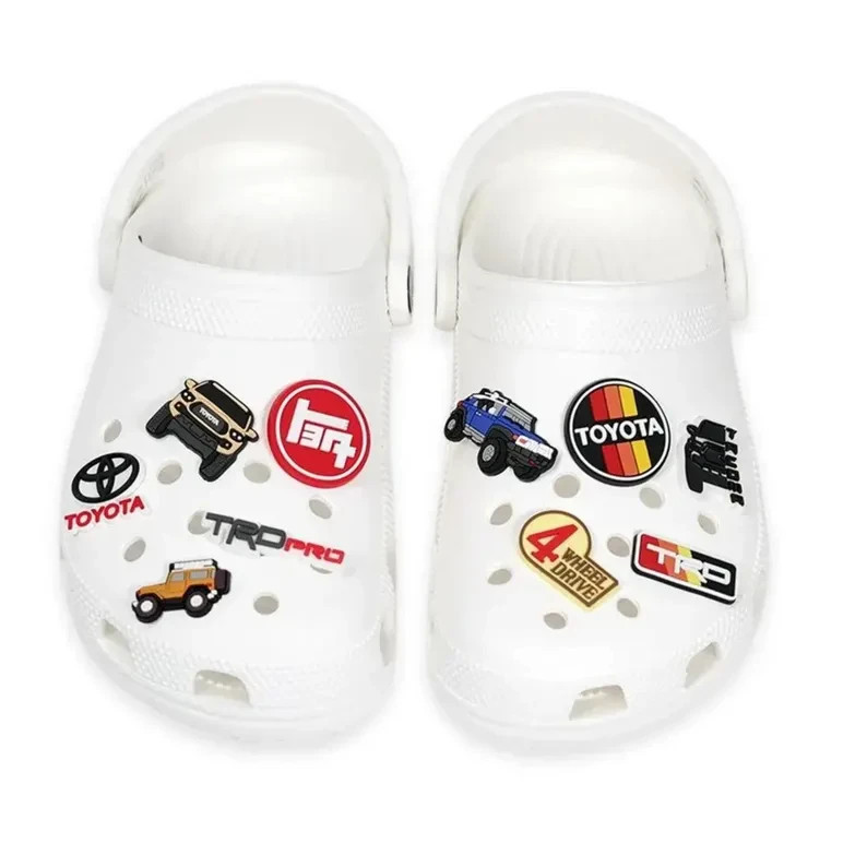 CH4X4 Off Road 4×4 Combo (9 Pcs) Clog Shoe Charms for Toyota Enthusiasts