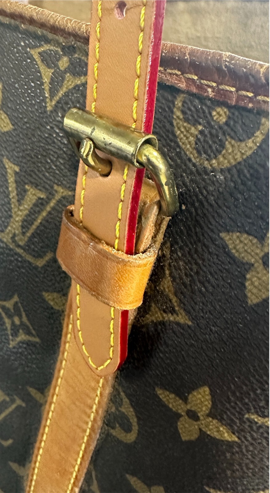 For Louis Vuitton Vachetta Leather Strap Replacement Bucket PM & GM Adjustable