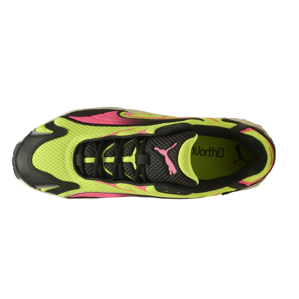 PUMA Inhale Lace Up Mens Yellow Sneakers Casual Shoes 40156005