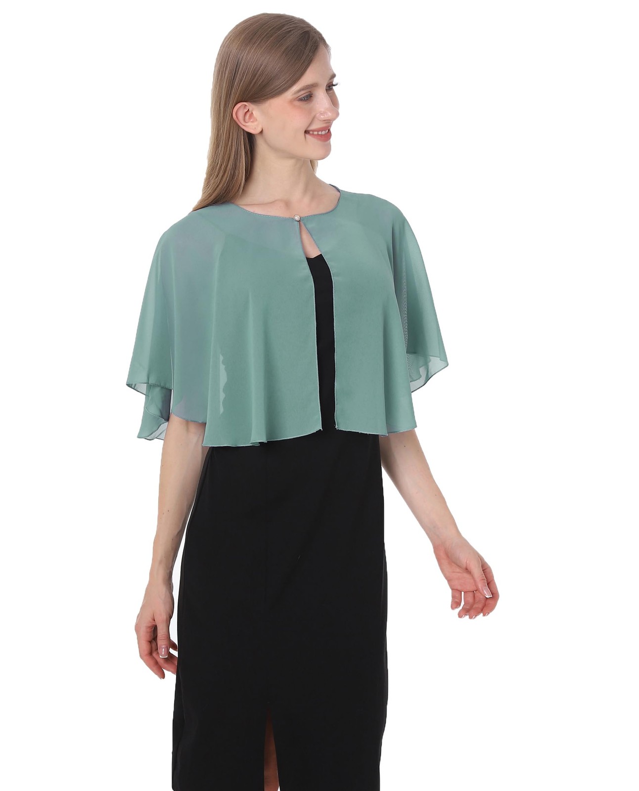 Capelets for women Chiffon Cape Soft Shawls and Wraps Wedding Capes