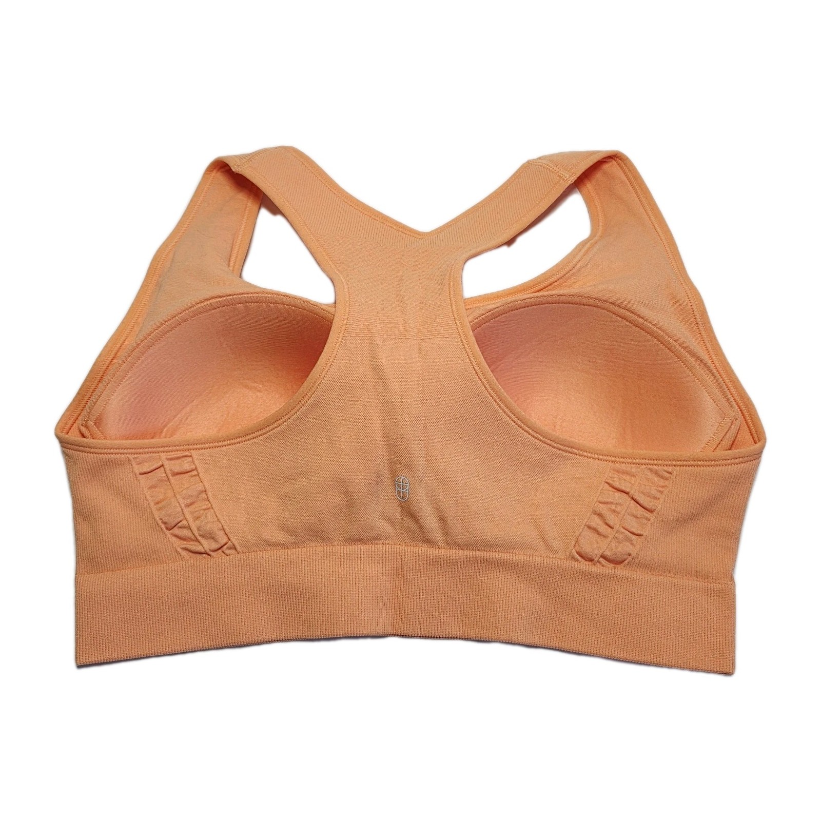 UNDEROUTFIT Nowsunday Racerback Sport Bra Sewn Pads Orange Size L-XL #1145 New