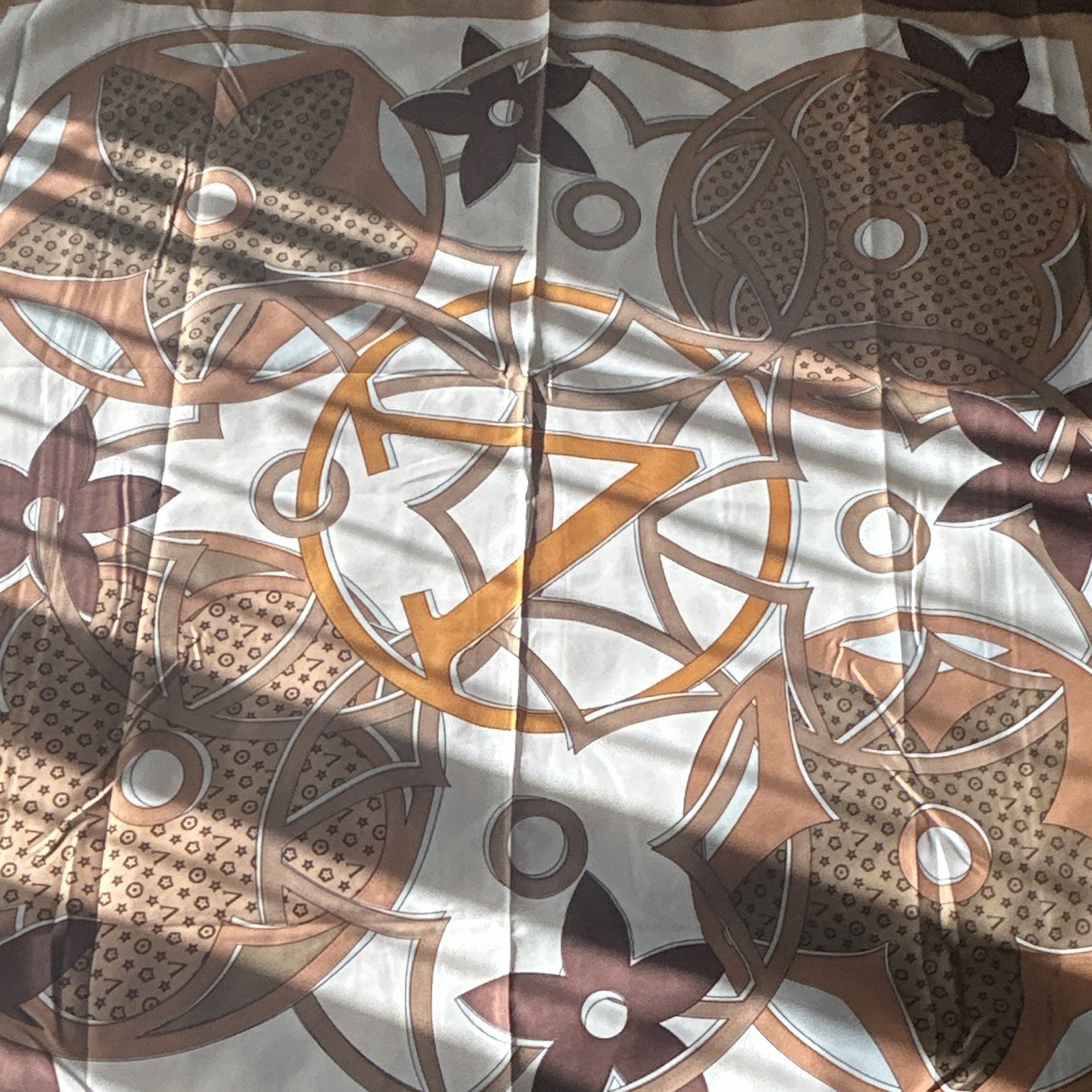 Women’s Printed Multicolor Geometric Square Scarf/Shawl, AS-750 MIX