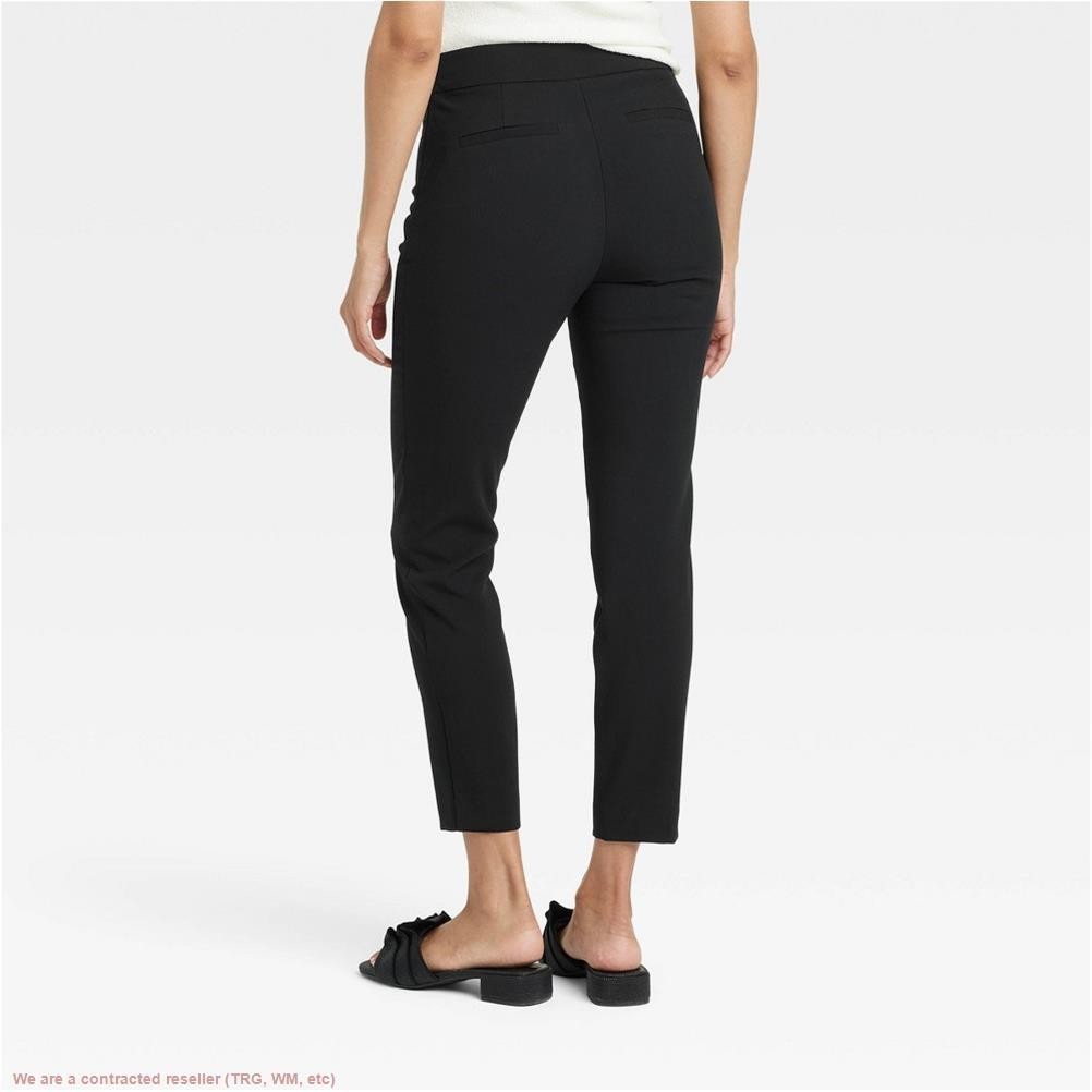 Women’s High-Rise Skinny Ankle Pull-On Pants – A New Day Black 10 *SEE DEAL!!!*