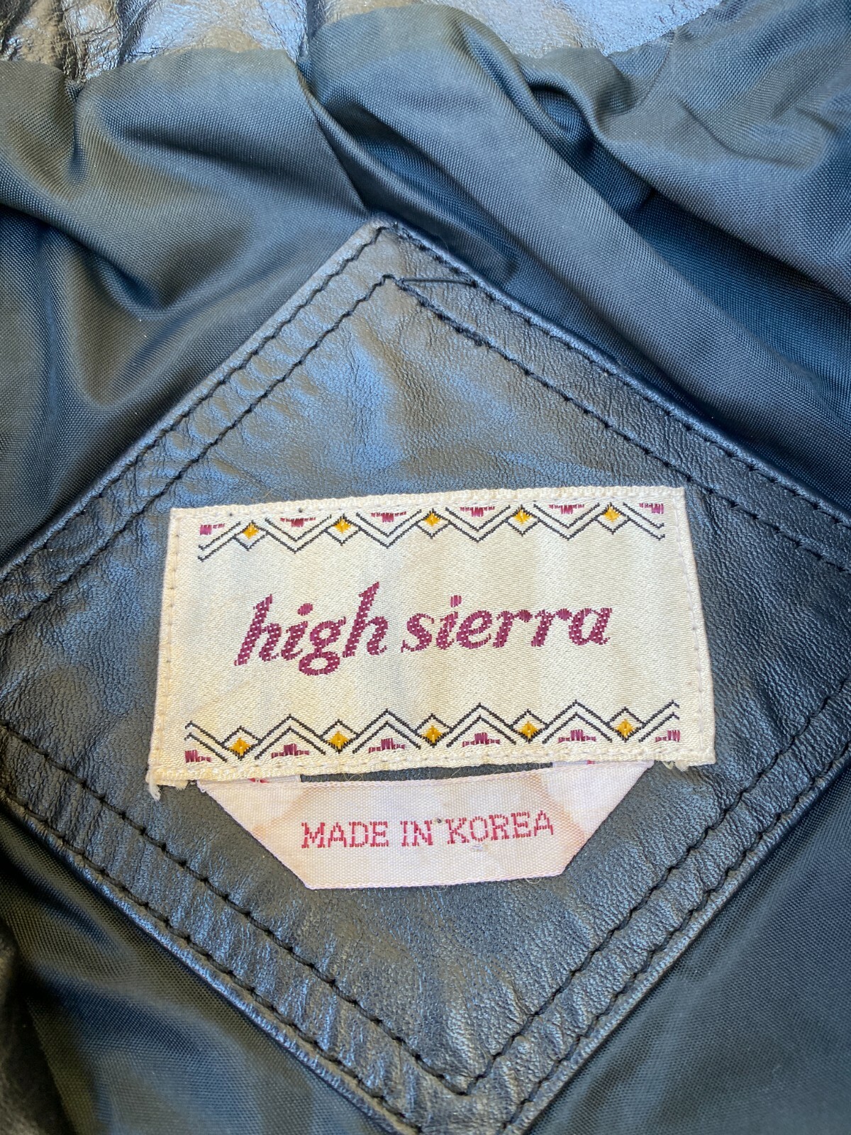 HIGH SIERRA Women’s VTG 80s 90s Leather Black Motorcycle Jacket | 9-10
