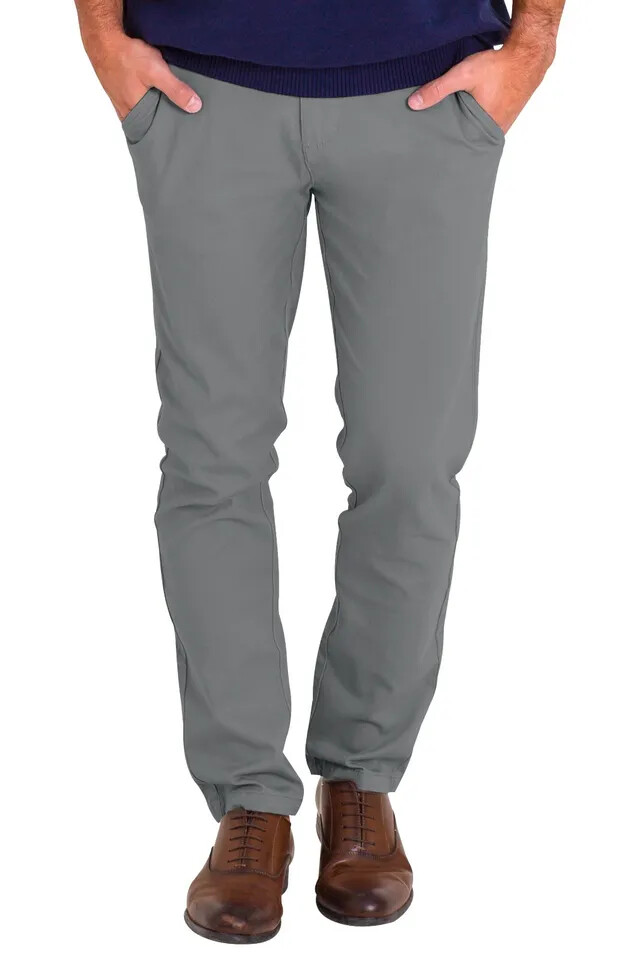 Mens Chino Stretch Pants Slim Fit Casual Cotton Skinny Trouser Dress Pants 30-40