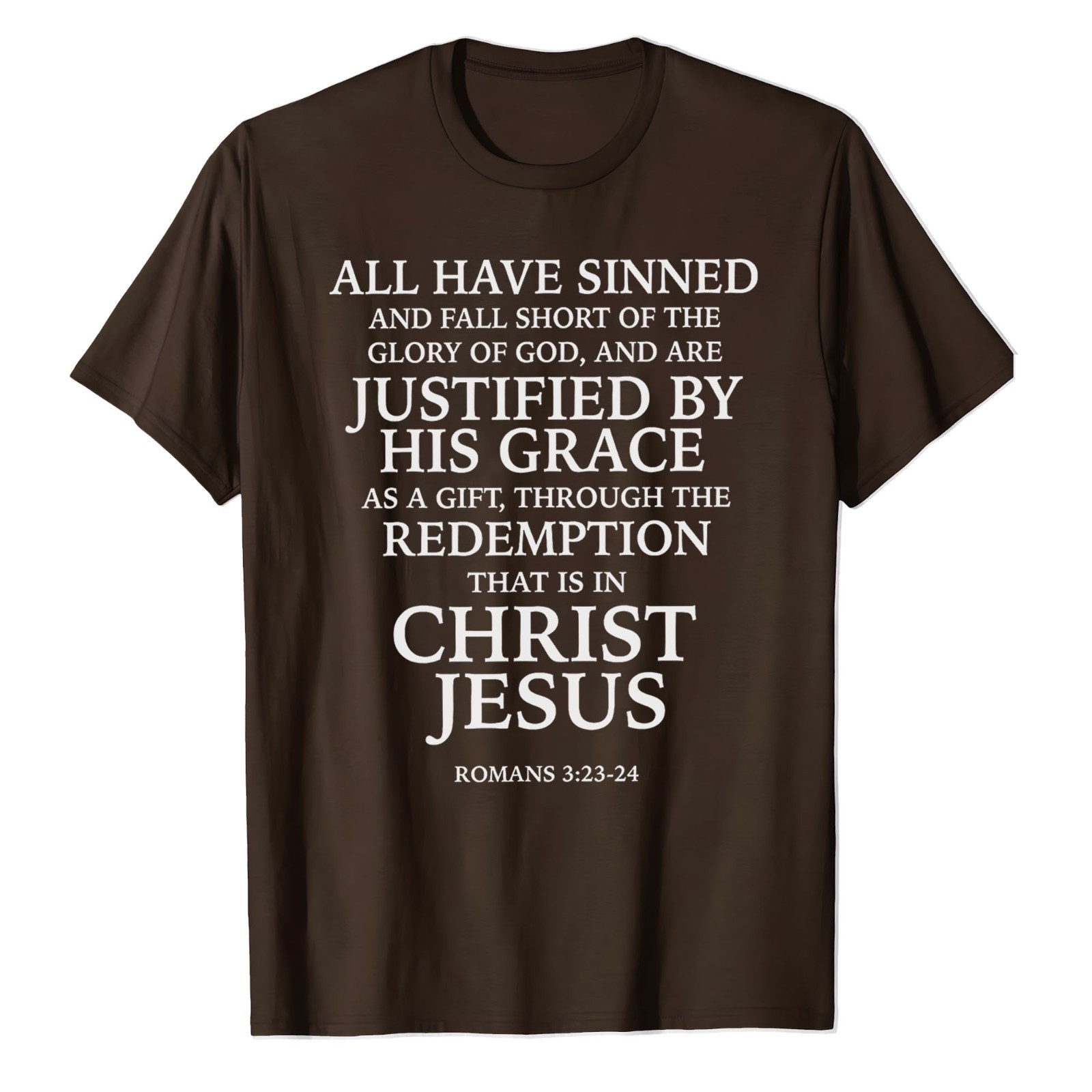 Redemption Jesus Christ Roman T-Shirt Faith in God Christian Bible Catholic Tee