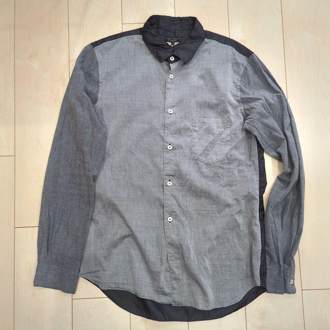USED COMME DES GARCONS HOMME PLUS GARMENT-DYED SHRINK-FIRED SHIRT GOOD