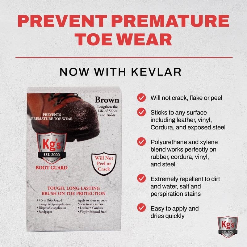 Boot Guard Brush On Toe Protection – Brush On Liquid for Tough, Long-Lasting …