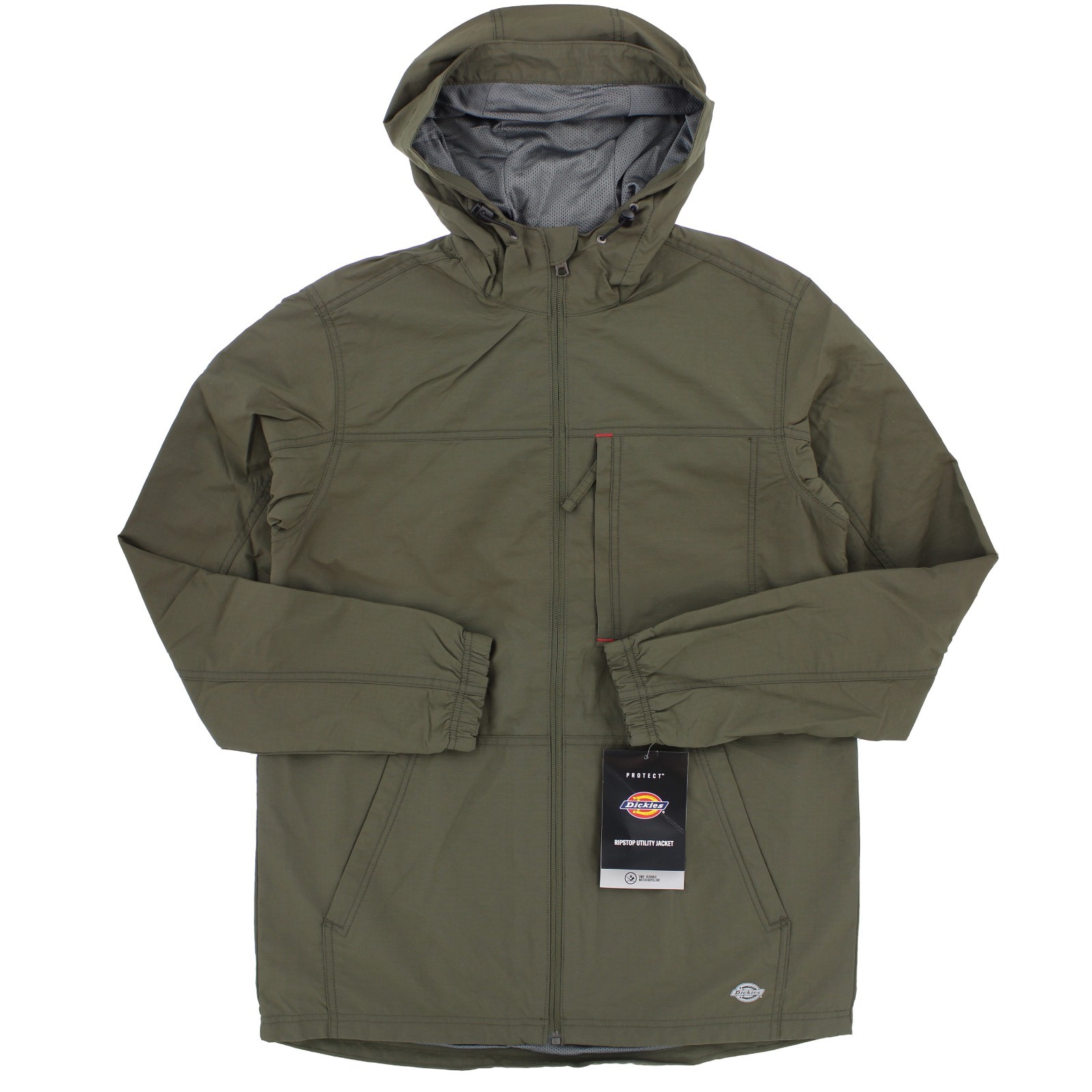 Dickies Ripstop Utility Jacket, Men’s Water Repellent Jacket, 3 Piece Hood