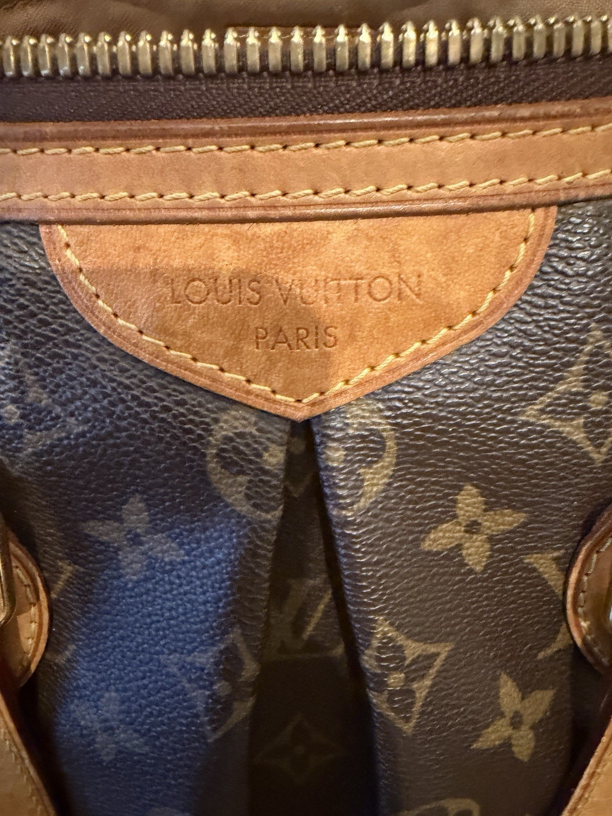 Louis Vuitton Monogram Palermo PM Handbag M40145 Brown 2-way bag