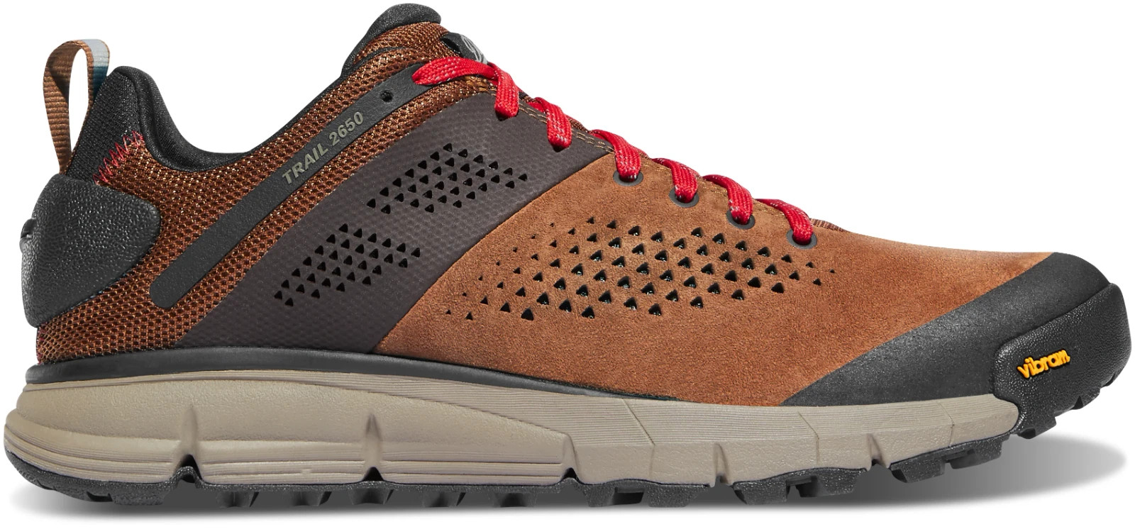 SALE! Danner Men’s Trail 2650 Brown/Red Lightweight 3″ Hiking Shoe MEDIUM & WIDE