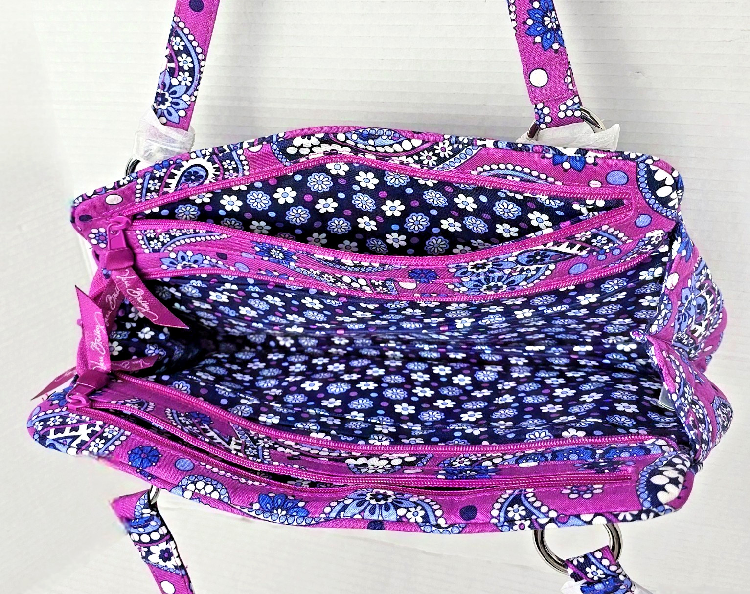 Vera Bradley Whitney Shoulder Bag in Cotton Boysenberry