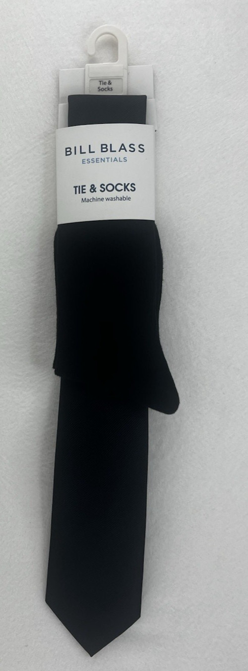 Bill Blass Essentials Handmade Tie & Socks Combo Pack NWT Machine Washable