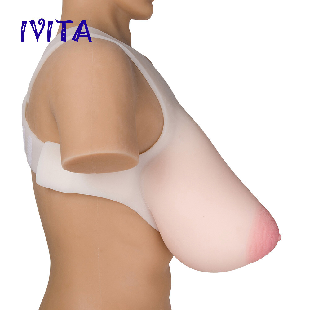 Large Cup Oval Areola Silicone Breast Forms Crossdresser Drag Queen Fake Boobs