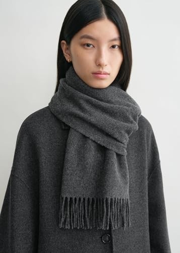 Winter Scarf for Men Women – Soft Warm Cashmere Feel Scarves Long Medium Grey