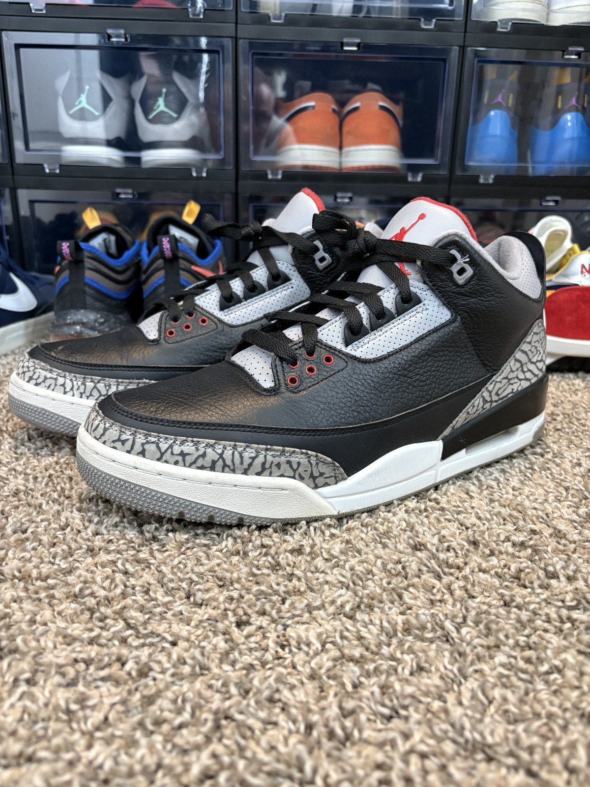 Air Jordan 3 Retro Black Cement 2018 Men’s Size 12 – Used Good Condition – OG