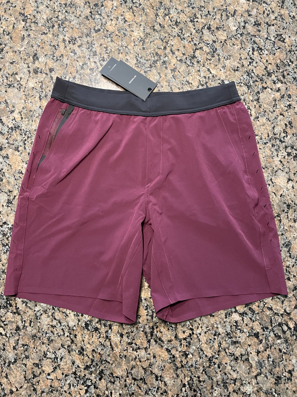Ten Thousand Interval Short, NO Liner, LT Grey, Iron Gate, Silver Birch, Maroon