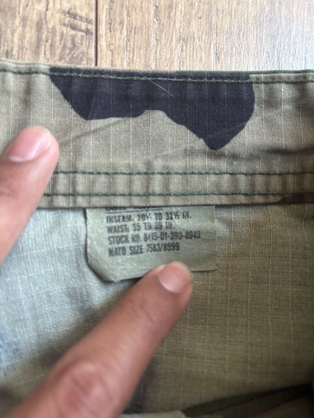 Vintage 90s Woodland Camo Military BDU Trousers