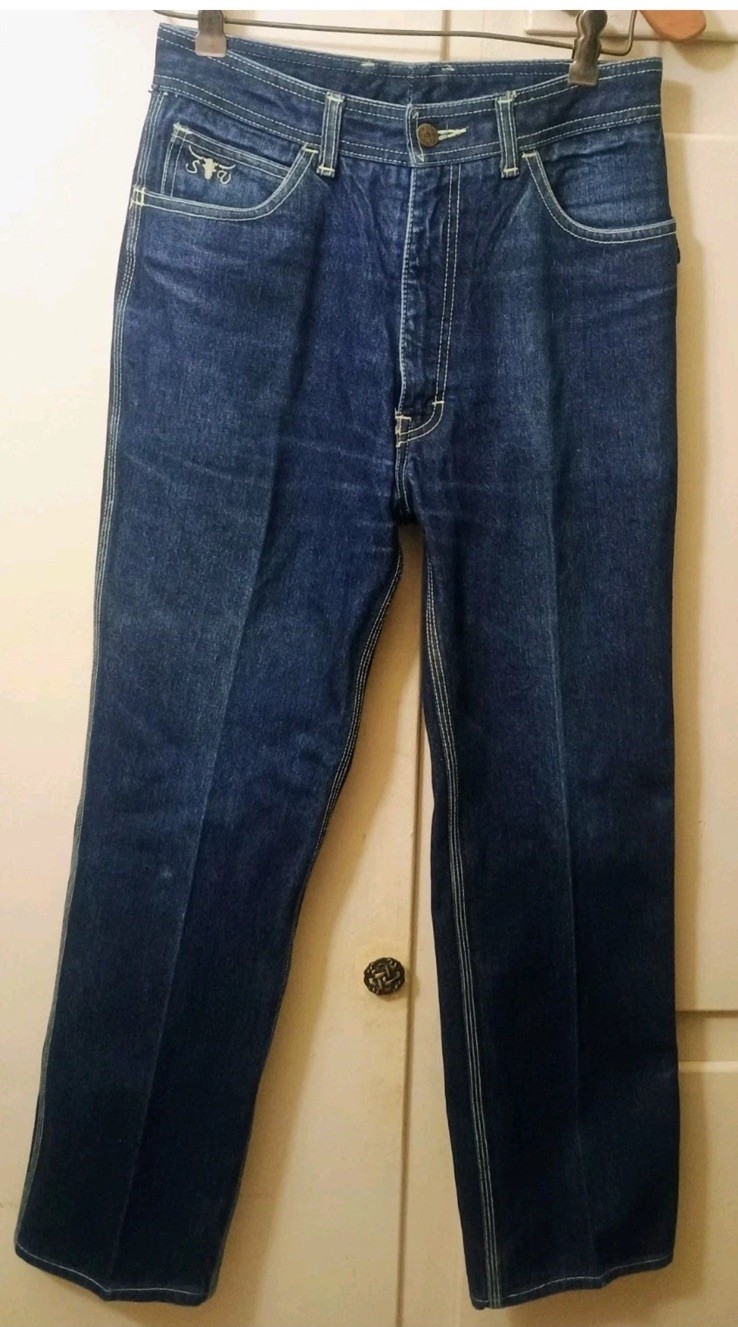 Vintage Sz32 (Actual W28 L29) SERGIO VALENTE RARE V POCKET High Waist Rise Jeans