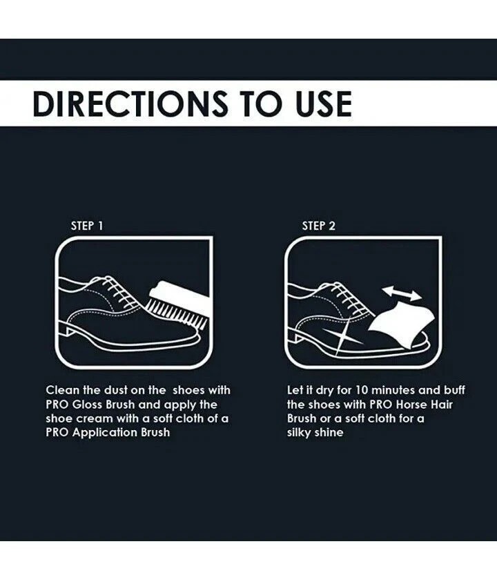 PRO SHOE CREAM SHOE POLISH, leather shoe polish, 50ml, shoe cream, bees Wax