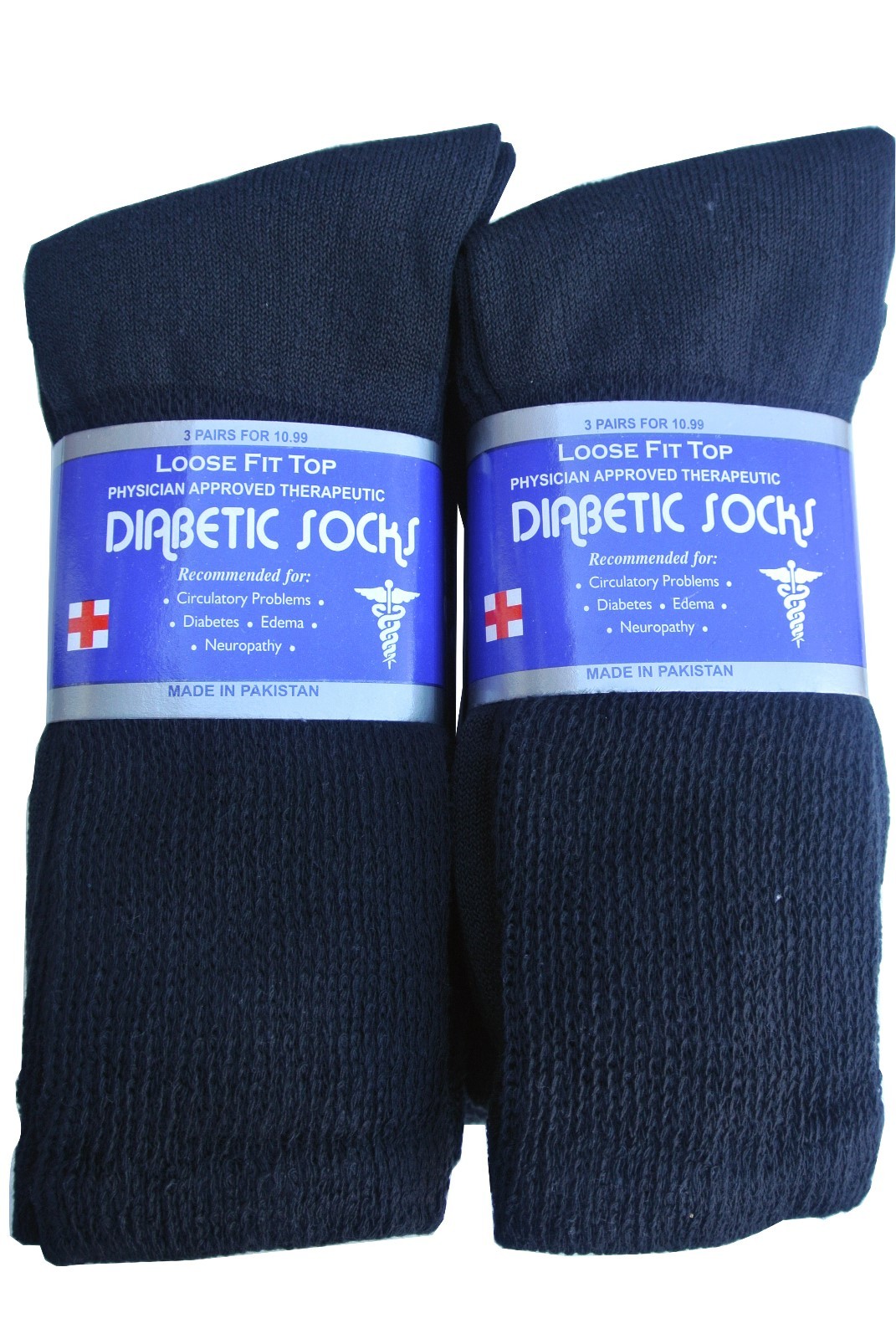 3, 6, or 12 Pairs Diabetic CREW circulatory Socks Health Men’s Cotton ALL SIZE
