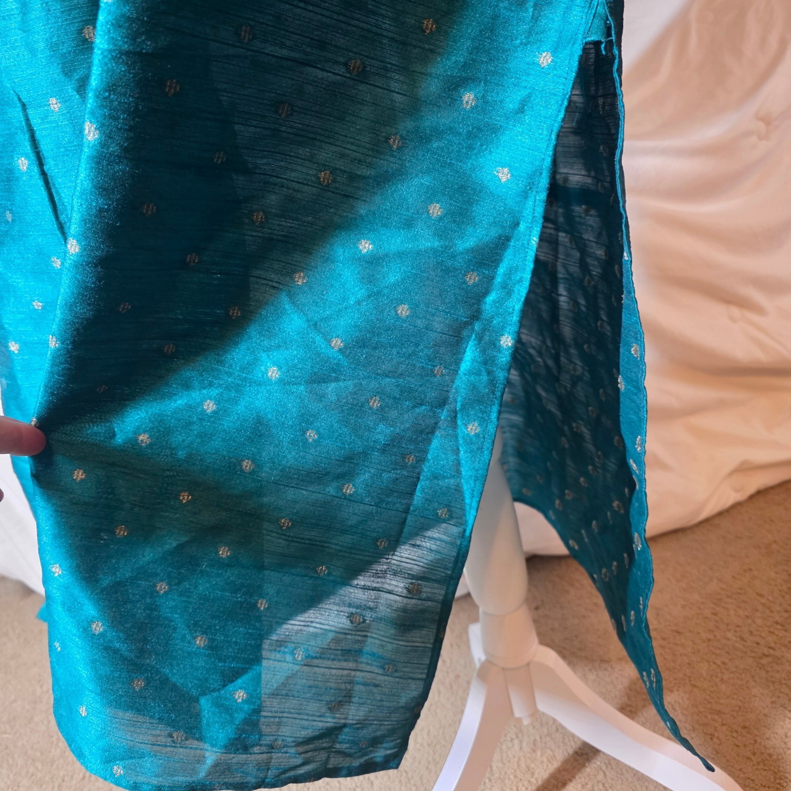 NWT RAJASI POSHAK Teal Geometric Pattern Ethnic Churidar Kurta Men Boys 110cm