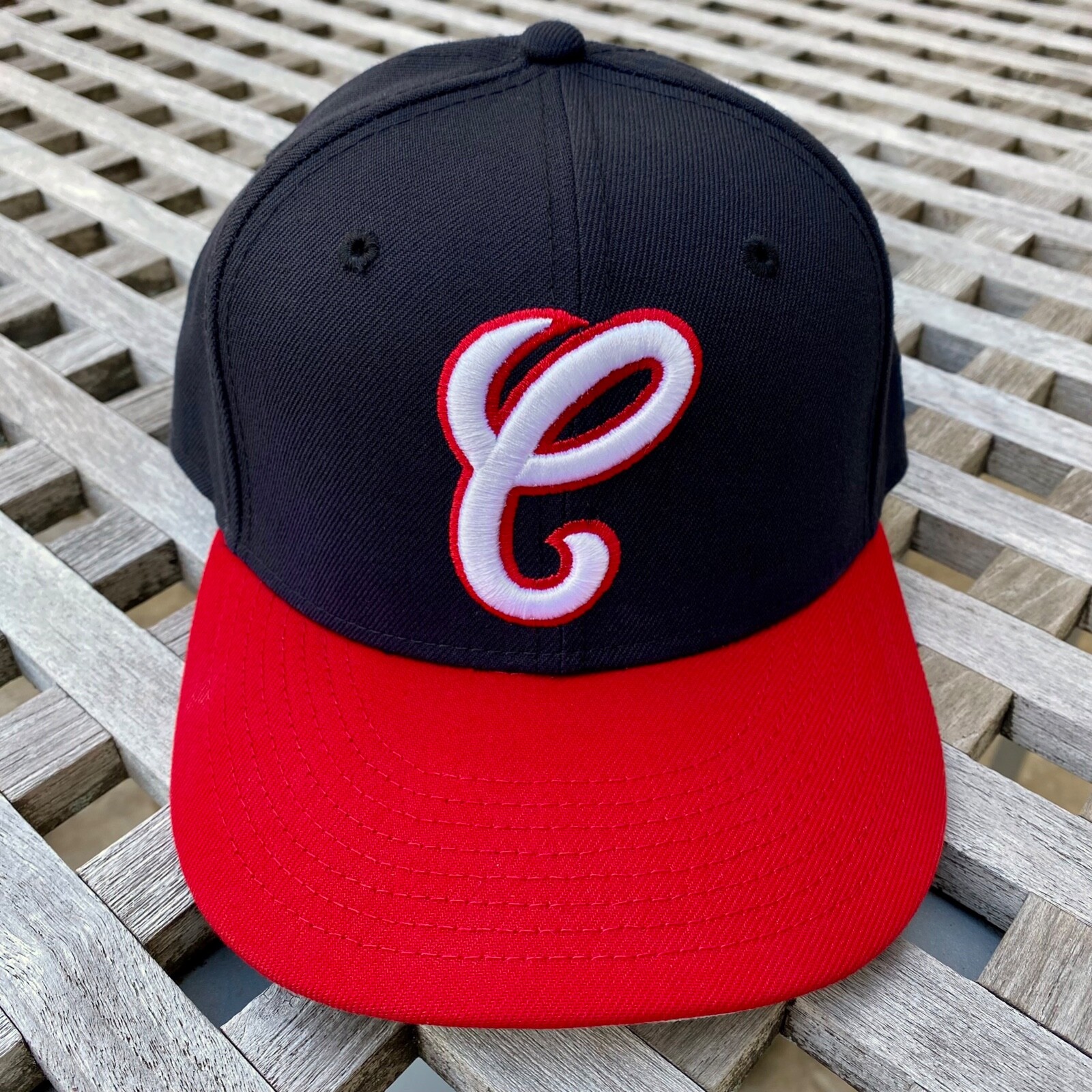 Chicago White Sox Cursive C Logo New Era 59FIFTY 2 Tone Fitted Cap Hat 7