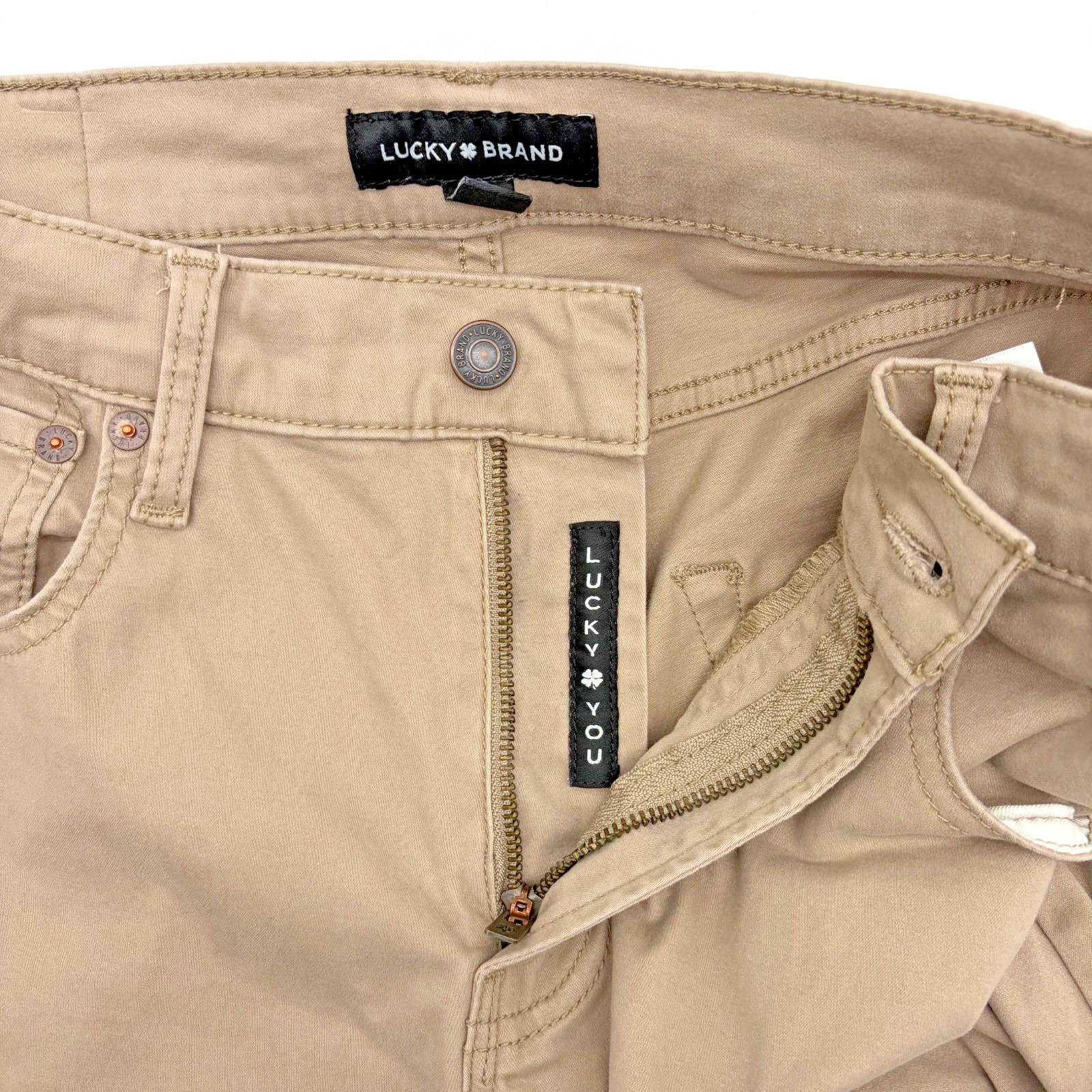 Lucky Brand 223 Men’s 32×31 (Tag 32×32) Straight Leg Stretch Tan Pants