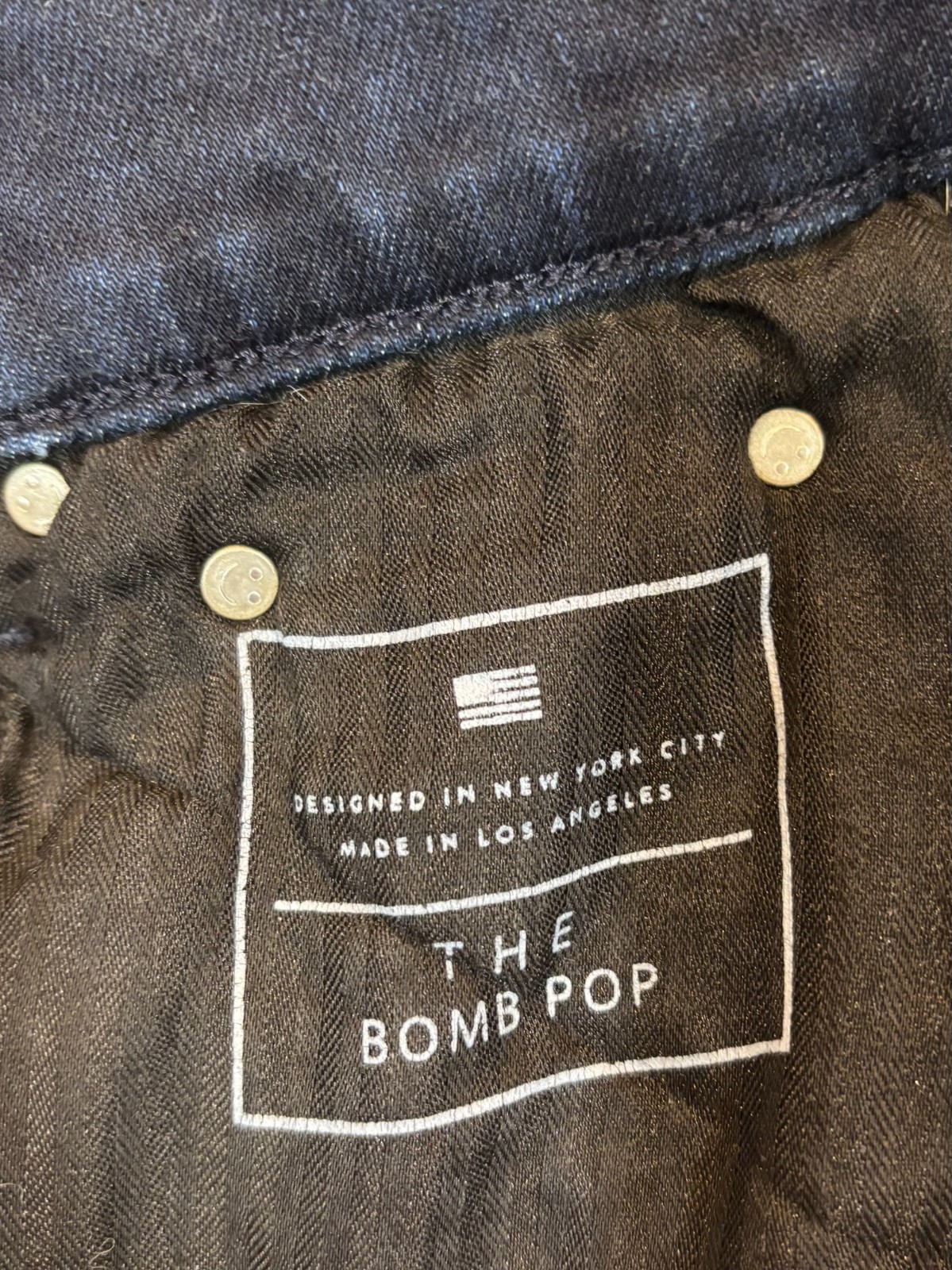 AYR Jeans Bomb Pop woman 27, dark blue, cropped, stretch, raw hem, mid rise