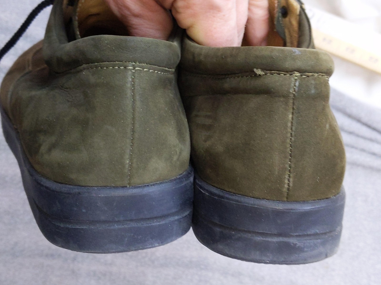 Fits By Theresia Boston Shoes Womens 6 37 Green Nubuck Casual Comfort
