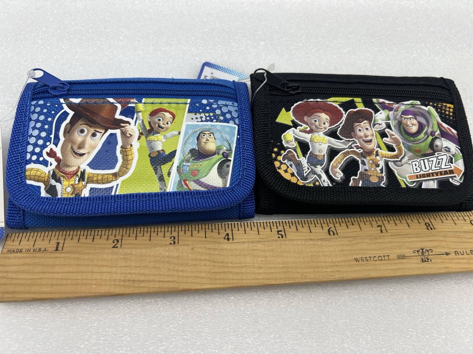 Disney Toy Story Small Tri-Fold Wallets (Set Of 2-Black & Blue)