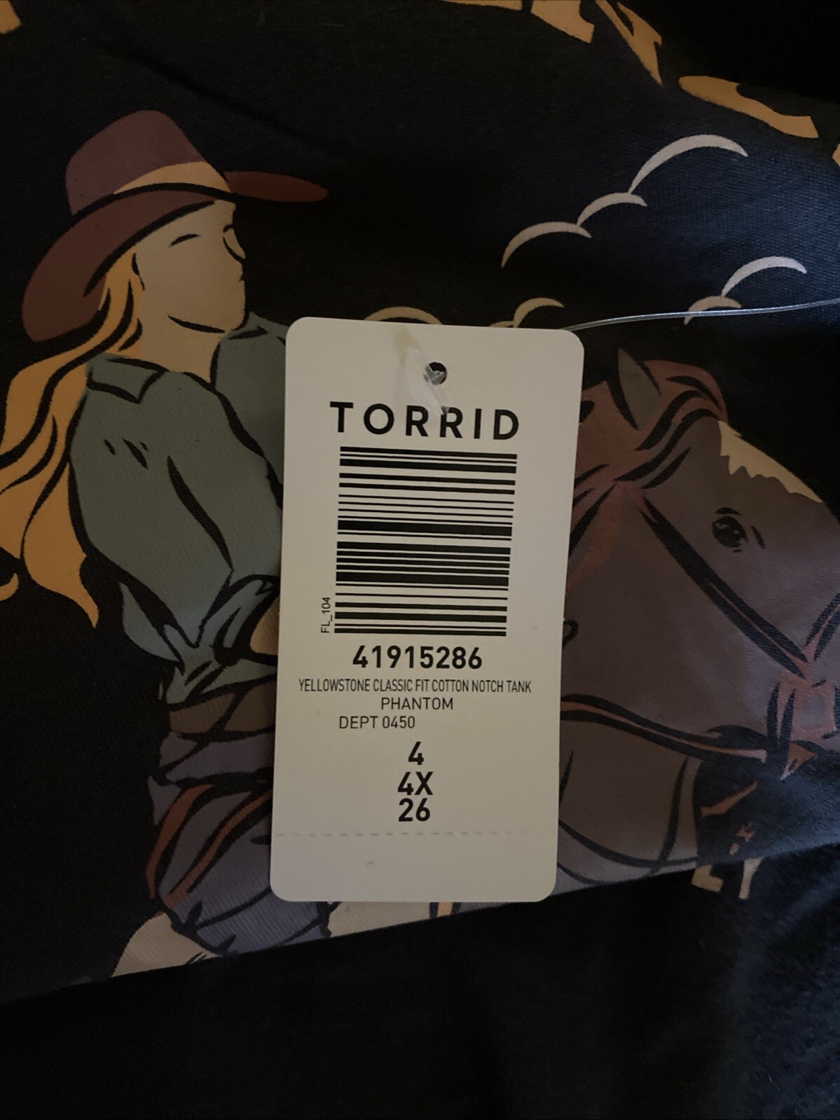 TORRID TANK TOP SLEEVELESS TEE SHIRT TOP COTTON T SHIRT 4 4X 4XL 26 NEW