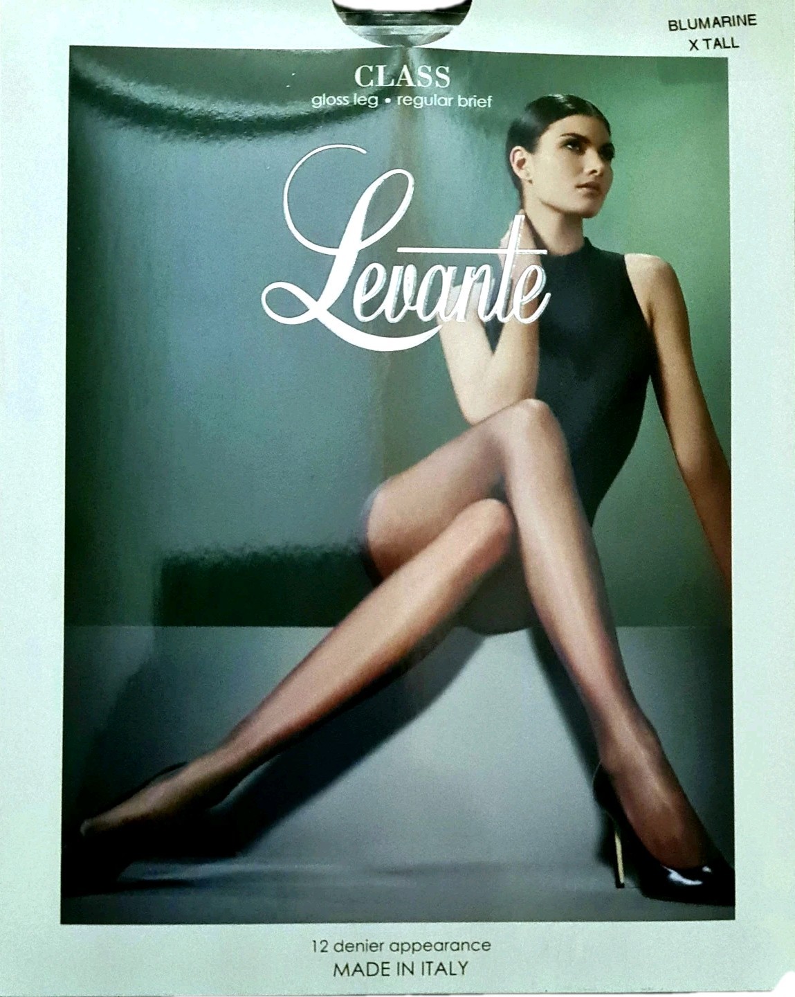 Levante Class gloss leg regular brief 12 denier tights – Bluemarine – X-Tall