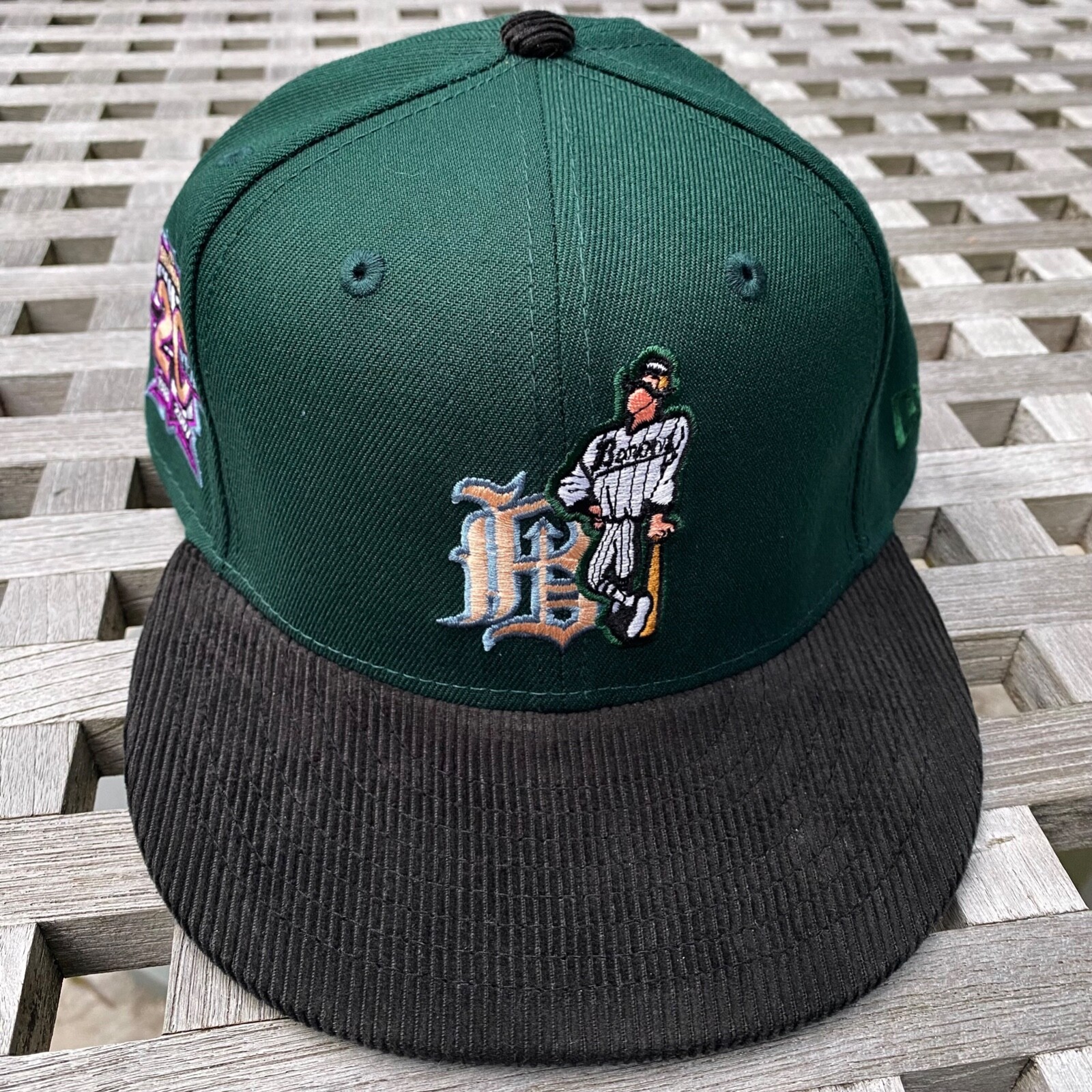 Birmingham Barons New Era 59FIFTY 2 Tone Corduroy Exclusive Fitted Cap Hat 7 5/8