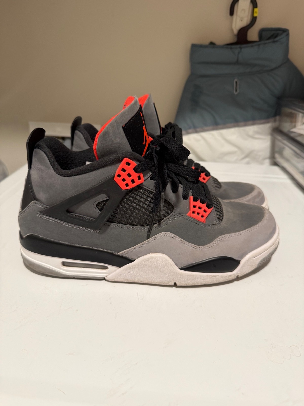 mens nike air jordan 3 size 10.5 infrared grey