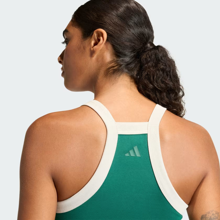 adidas women Seasonal Essentials Colorpop Tank with Embroidered Graphic