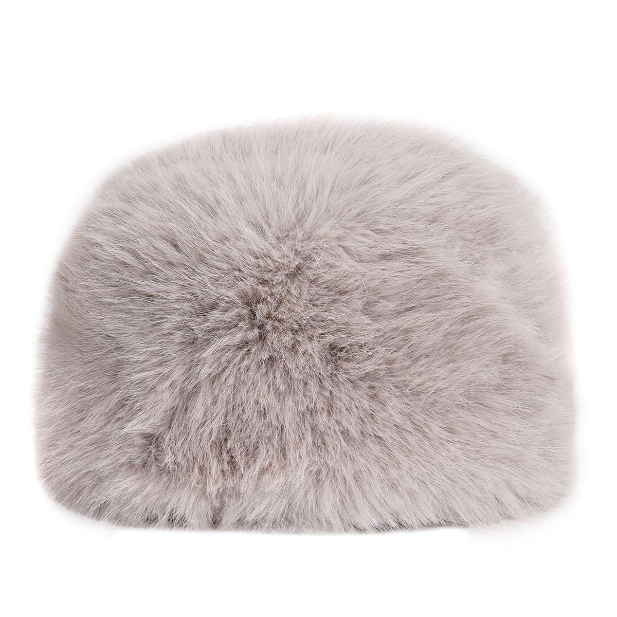 Women Faux Fur Bucket Hat Fishing Cap Fluffy Plush Winter Warm Cute Soft Solid