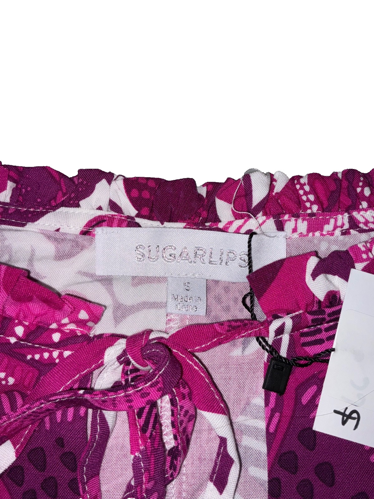 Sugarlips pink flower blouse shortsleeved lightweight blouse