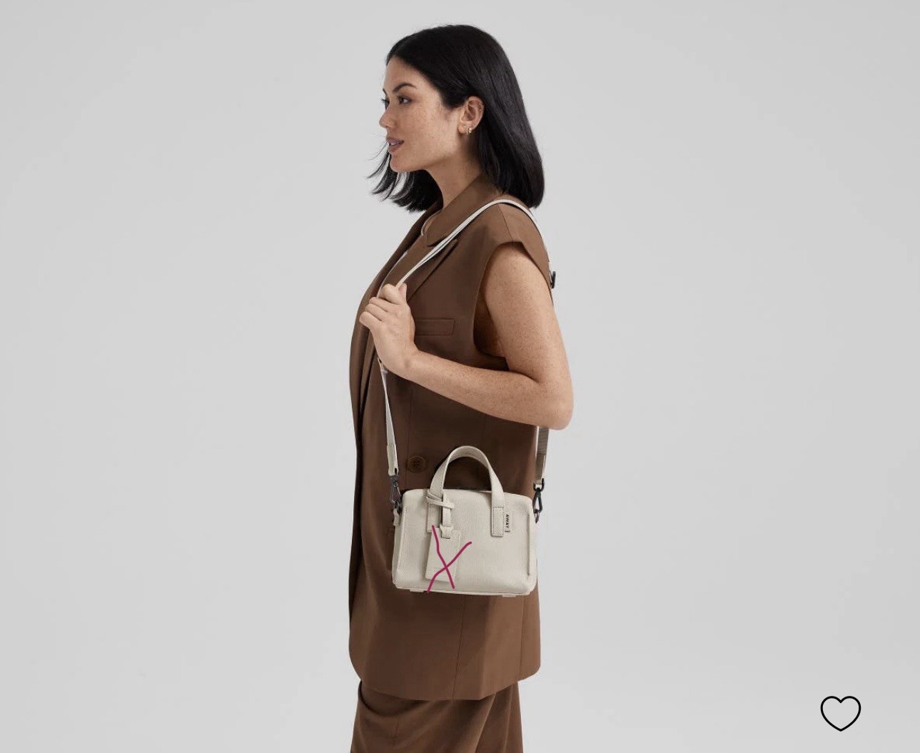AWAY Mini Everywhere Bag Pebble Leather Crossbody Purse – Hard To Find – SO CUTE