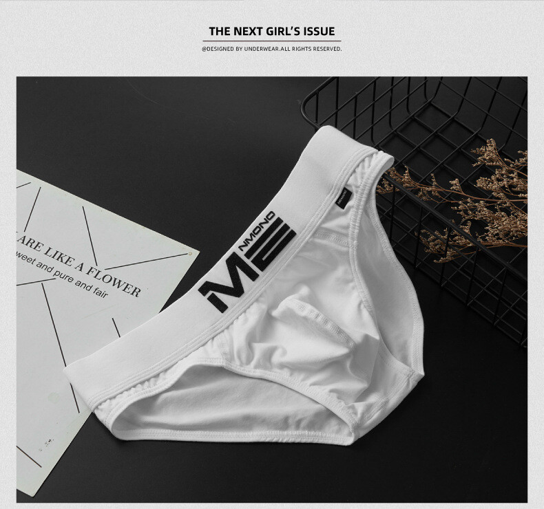 Men’s Simple Low Waist Underwear Sexy Cotton Sports Briefs 8 Colors