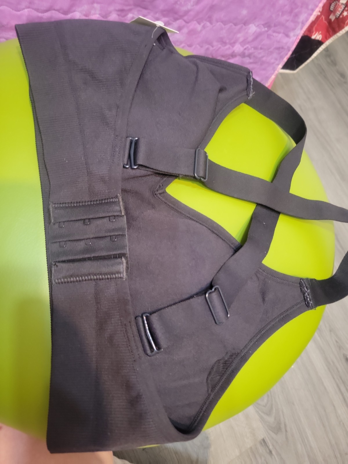 Avia Blaxk Seamlessnrib Sports Bra Large New
