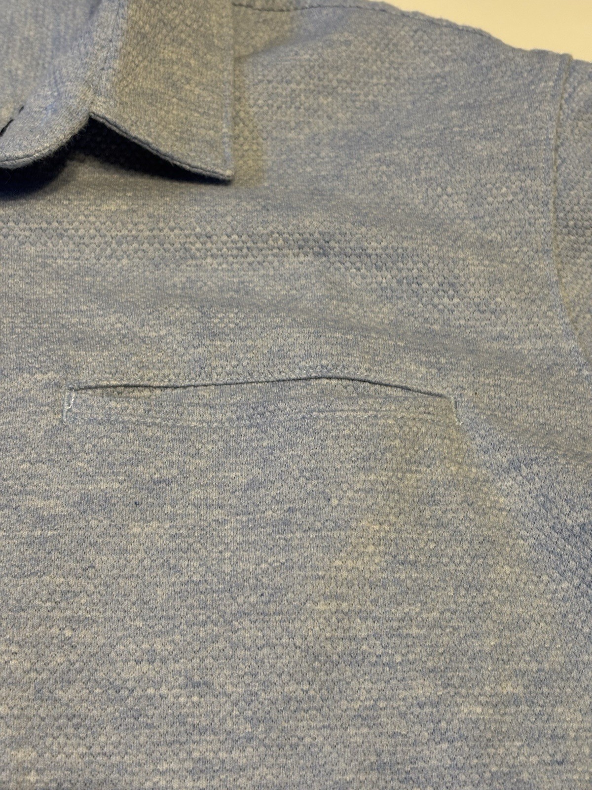 7D 7 Diamonds Light Blue Seville Jacquard Woven Stretch SS Button Down Mens XL