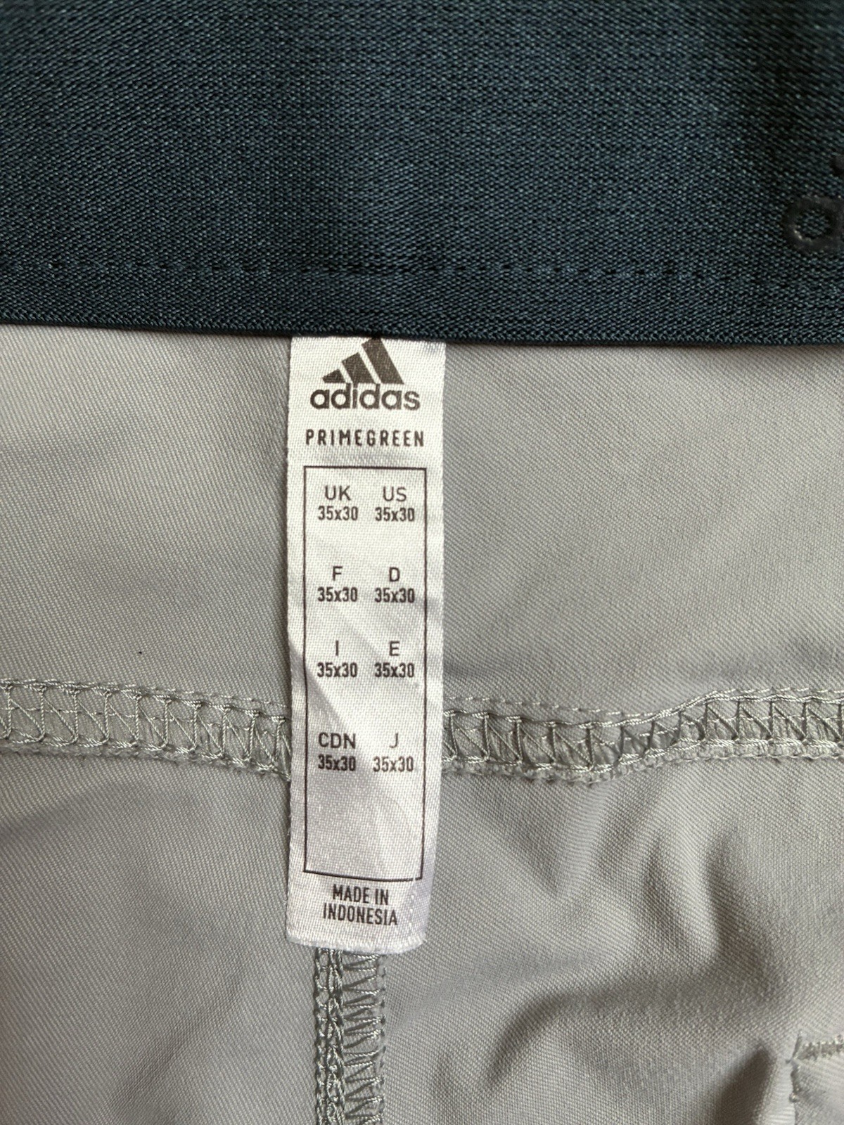 Adidas Go to 5 Pocket Pants Men’s 35×30 Gray Tapered Fit Stretch Golf Chino