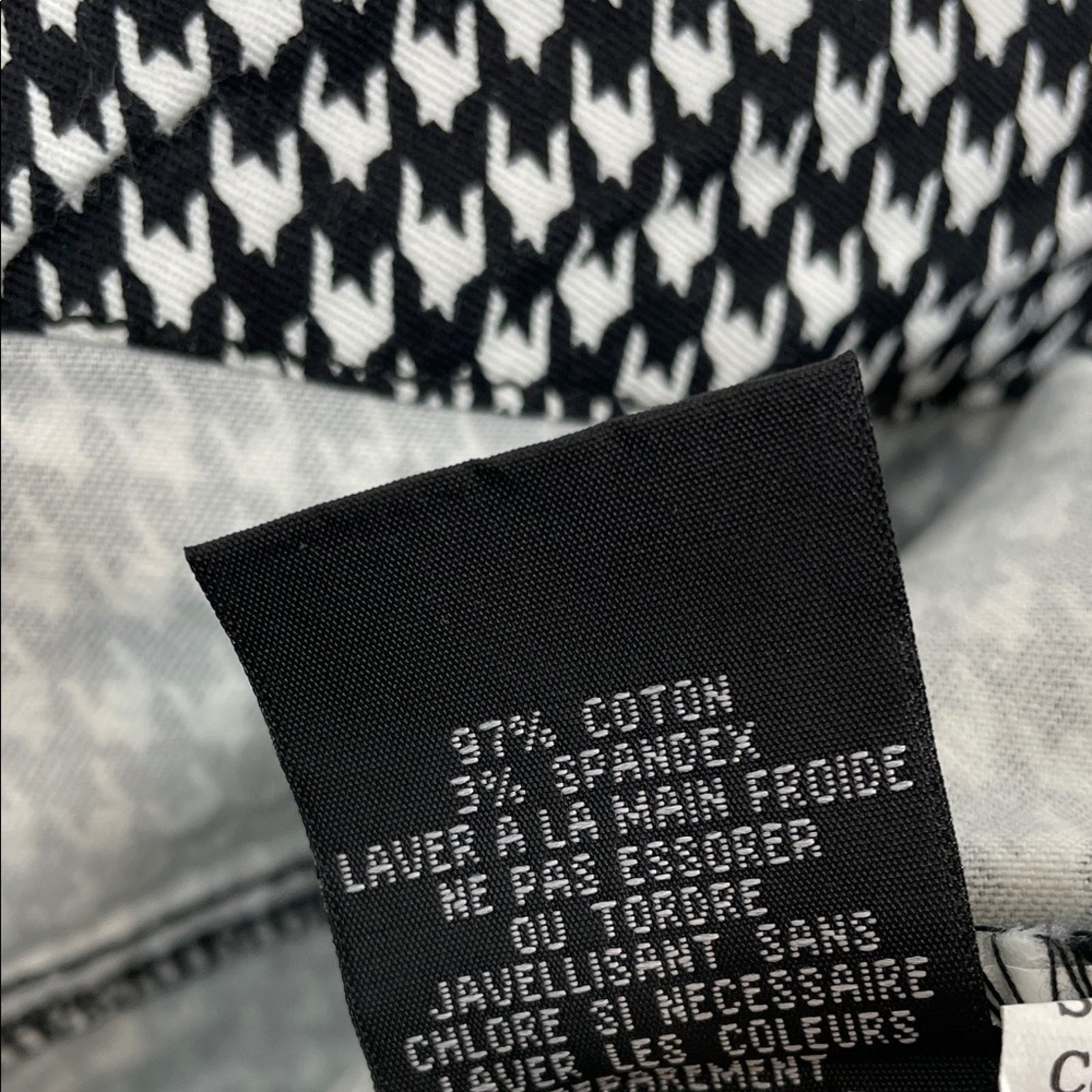 Tripp NYC Daang Goodman Houndstooth Women’s 15 Black and White Checkered Pants
