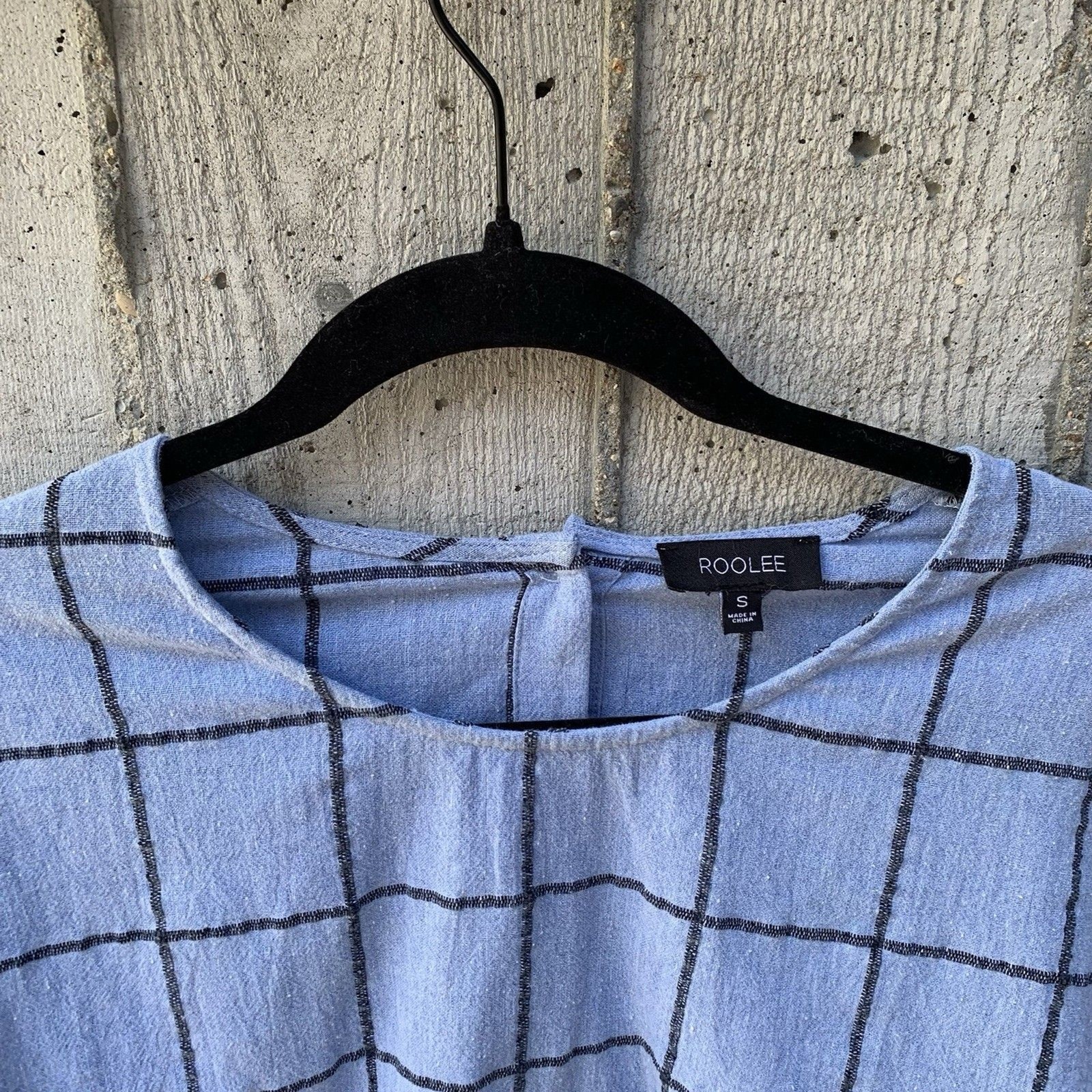 Plaid Boxy Crop Top Contemporary Minimalist Scandinavian Coastal Academia Preppy