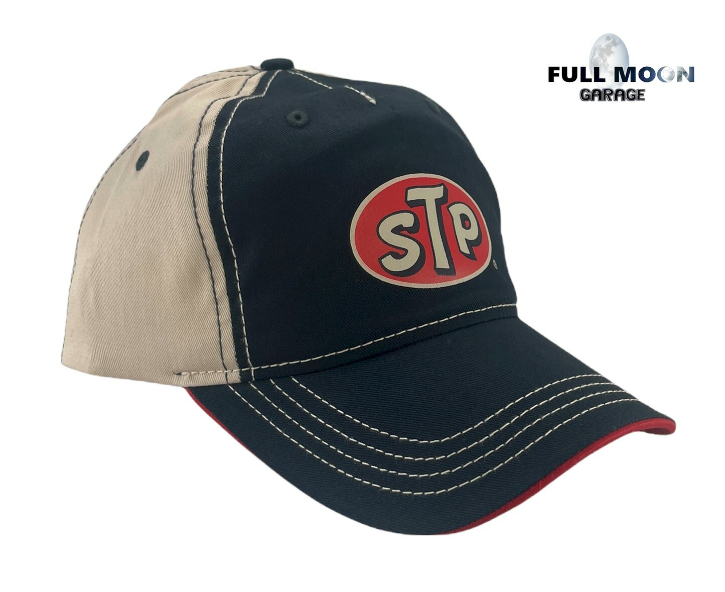 NEW STP Oil Two Tone Sandwich Bill Classic Mens Strapback Cap Hat